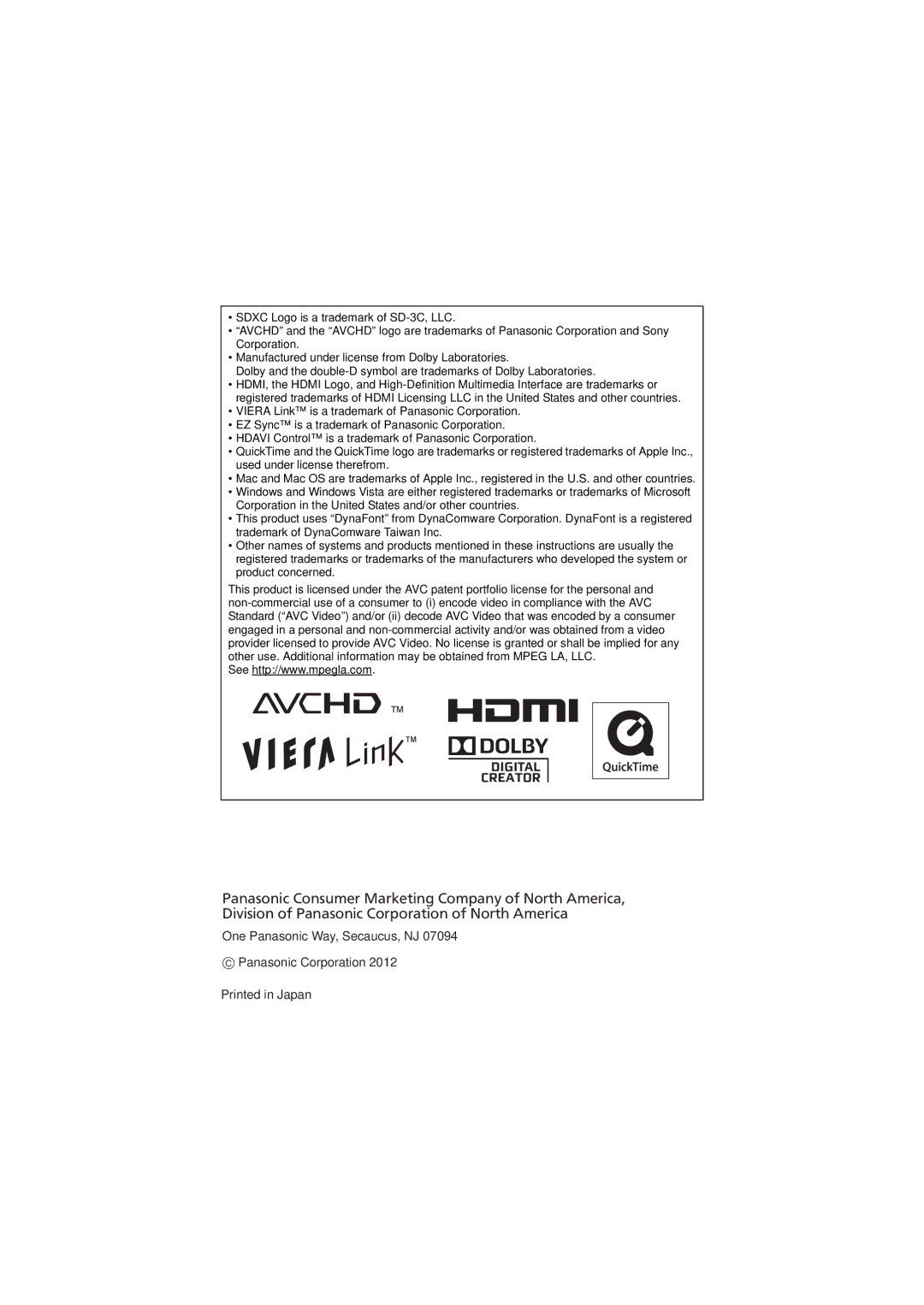 Panasonic DMC-TS4S owner manual 