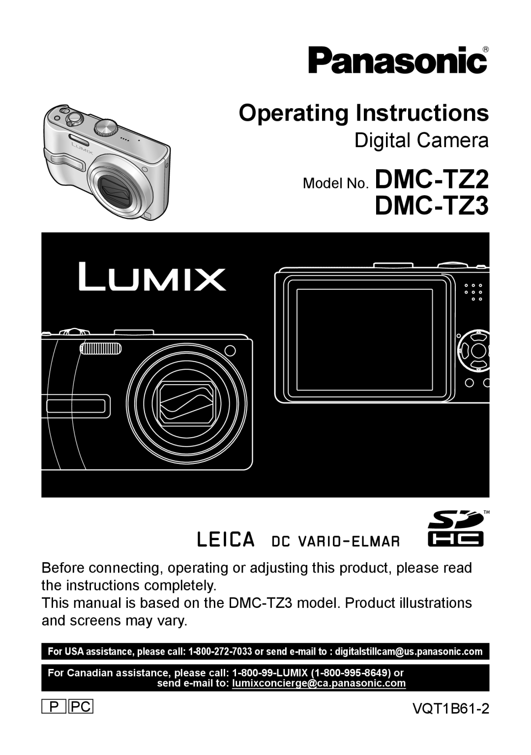 Panasonic DMC-TZ3, DMC-TZ2 operating instructions 