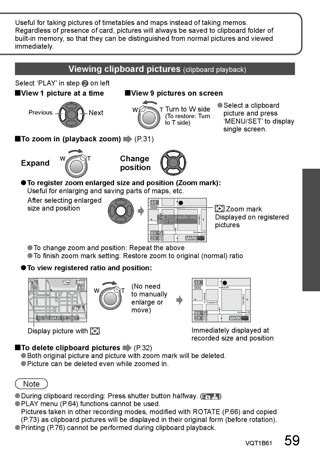 Panasonic DMC-TZ3, DMC-TZ2 operating instructions Viewing clipboard pictures clipboard playback, Expand Change Position 