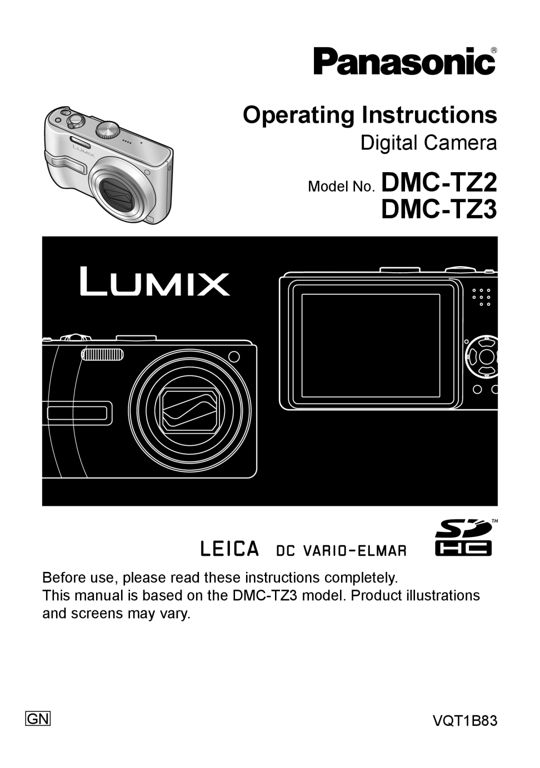 Panasonic DMC-TZ2 operating instructions DMC-TZ3 