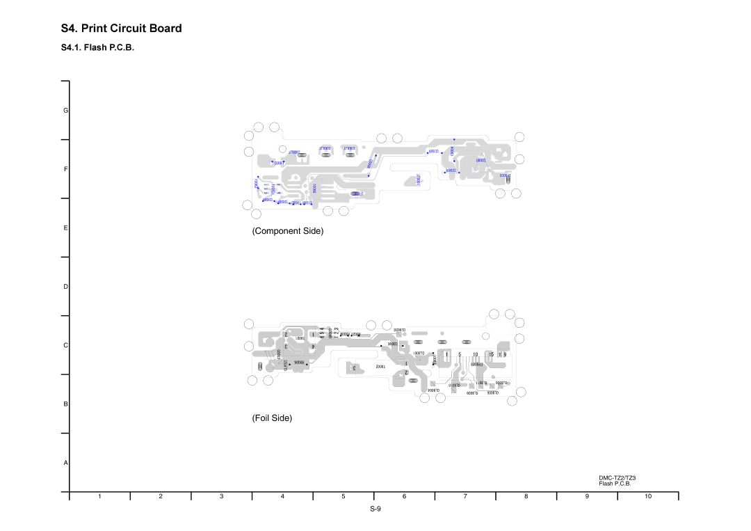Panasonic DMC-TZ3PC, DMC-TZ3EB, DMC-TZ3EE manual S4. Print Circuit Board, S4.1. Flash P.C.B 