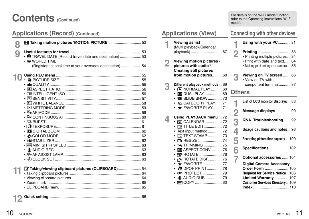 Panasonic DMC-TZ50 Viewing motion pictures ·, Pictures with audio, Creating still pictures, From motion pictures 