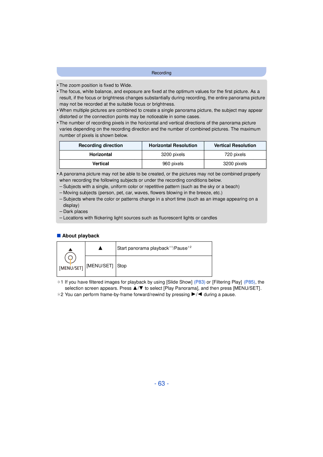 Panasonic DMC-FH10, DMC-XS1, DMCXS1R, DMCFH10P owner manual About playback, Stop 