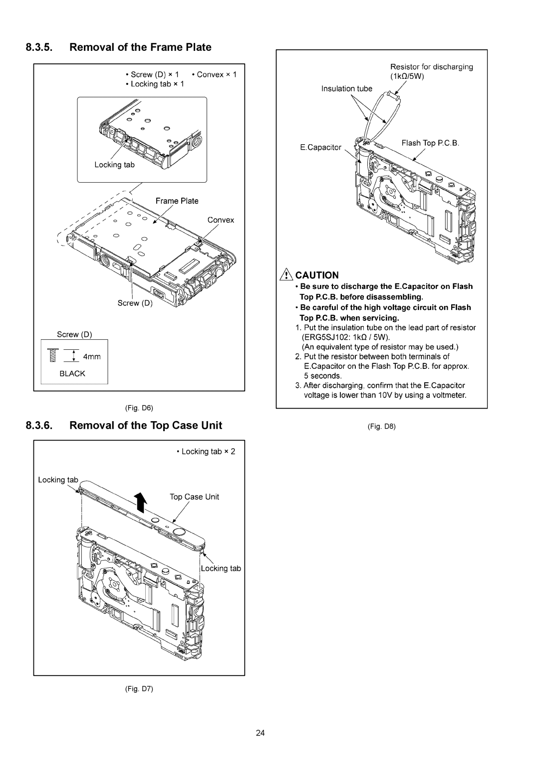 Panasonic DMC-XS1GK, DMC-XS1GN, DMC-XS1GF, DMC-XS1GC, DMC-XS1PU manual Removal of the Frame Plate, Removal of the Top Case Unit 