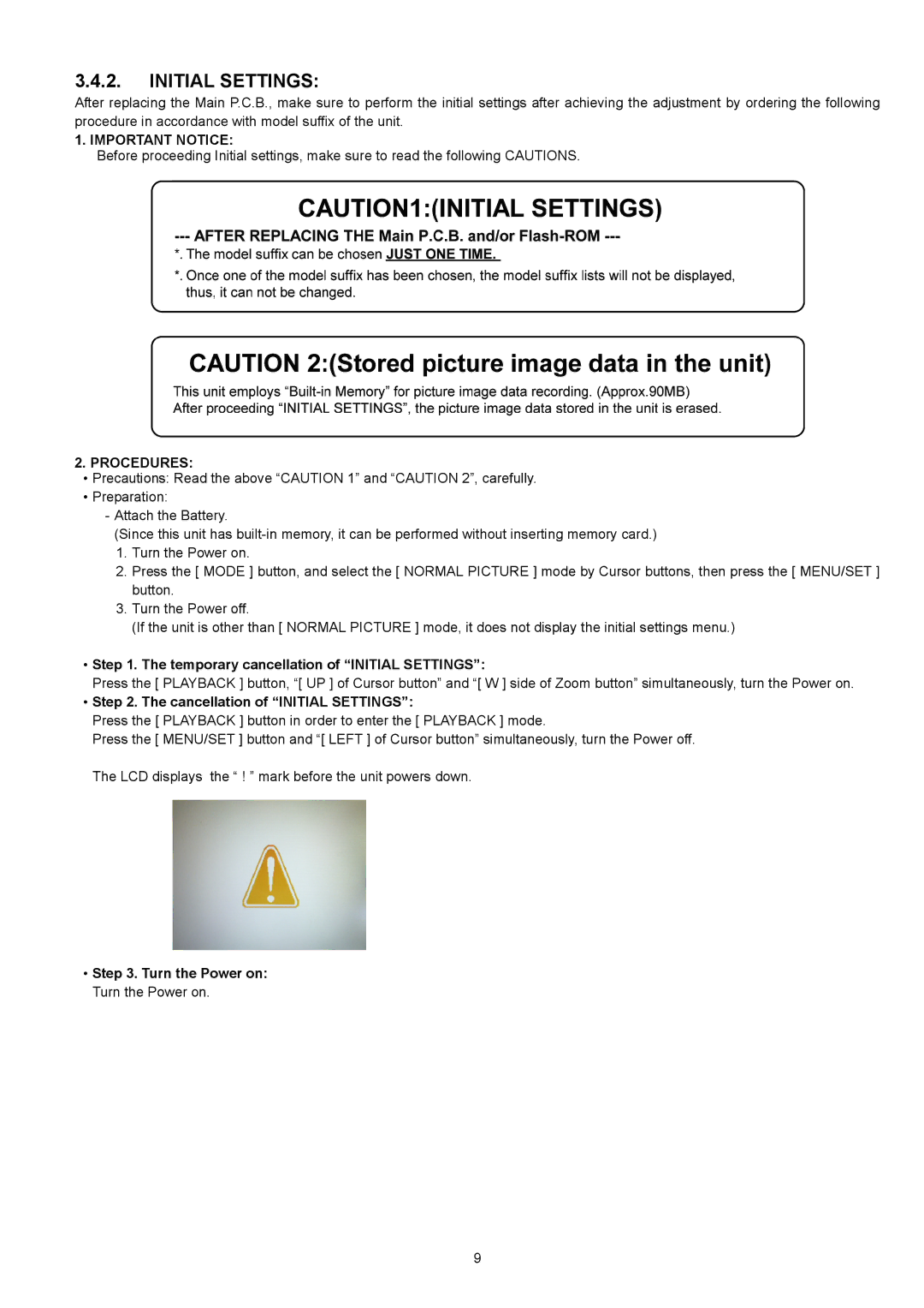 Panasonic DMC-XS1GK, DMC-XS1GN, DMC-XS1GF manual Temporary cancellation of Initial Settings, Cancellation of Initial Settings 