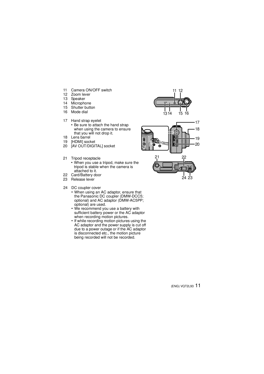 Panasonic DMCZR3S, DMC-ZR3K operating instructions 1314 15 