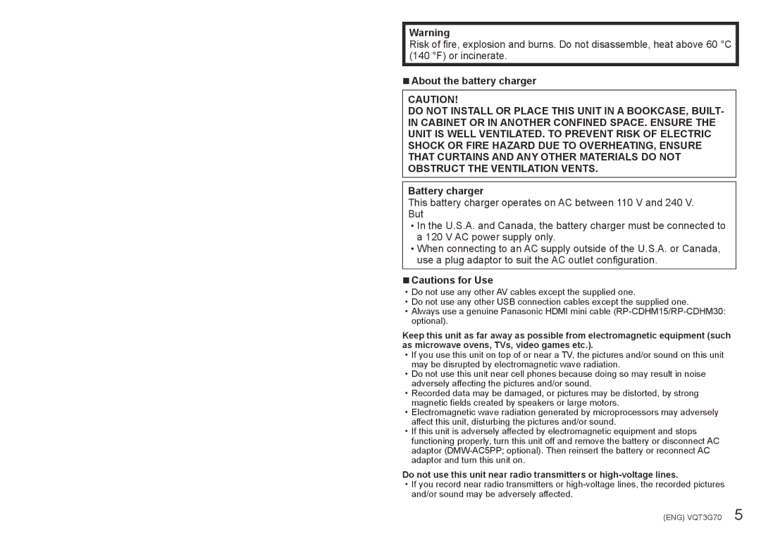 Panasonic DMC ZS10 owner manual About the battery charger, Battery charger 