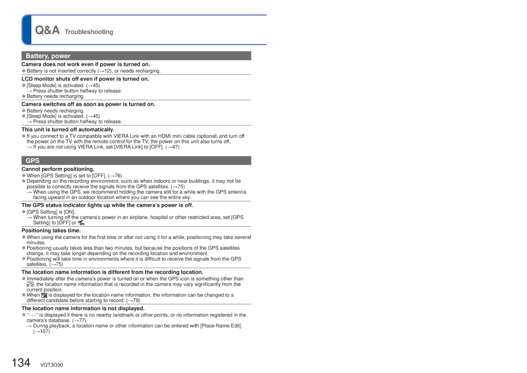 Panasonic DMC ZS10R Camera does not work even if power is turned on, LCD monitor shuts off even if power is turned on 