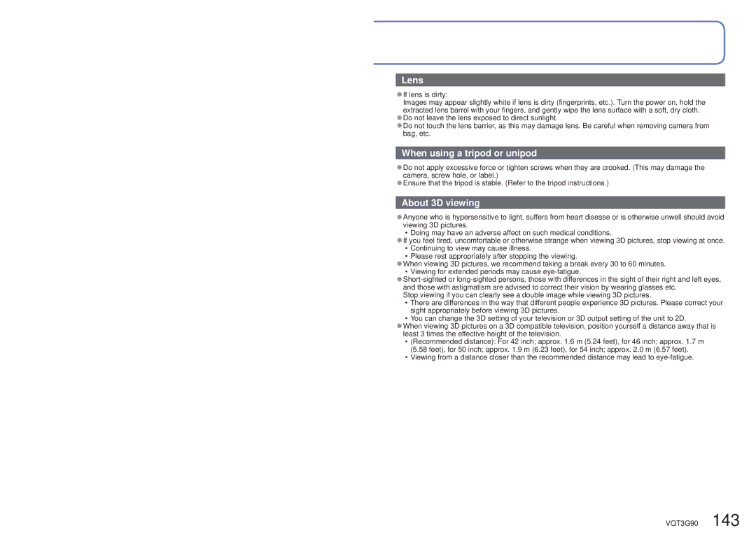 Panasonic DMCZS10K, DMC-ZS10S, DMCZS10S, DMCZS10A, DMC ZS10R owner manual Lens 