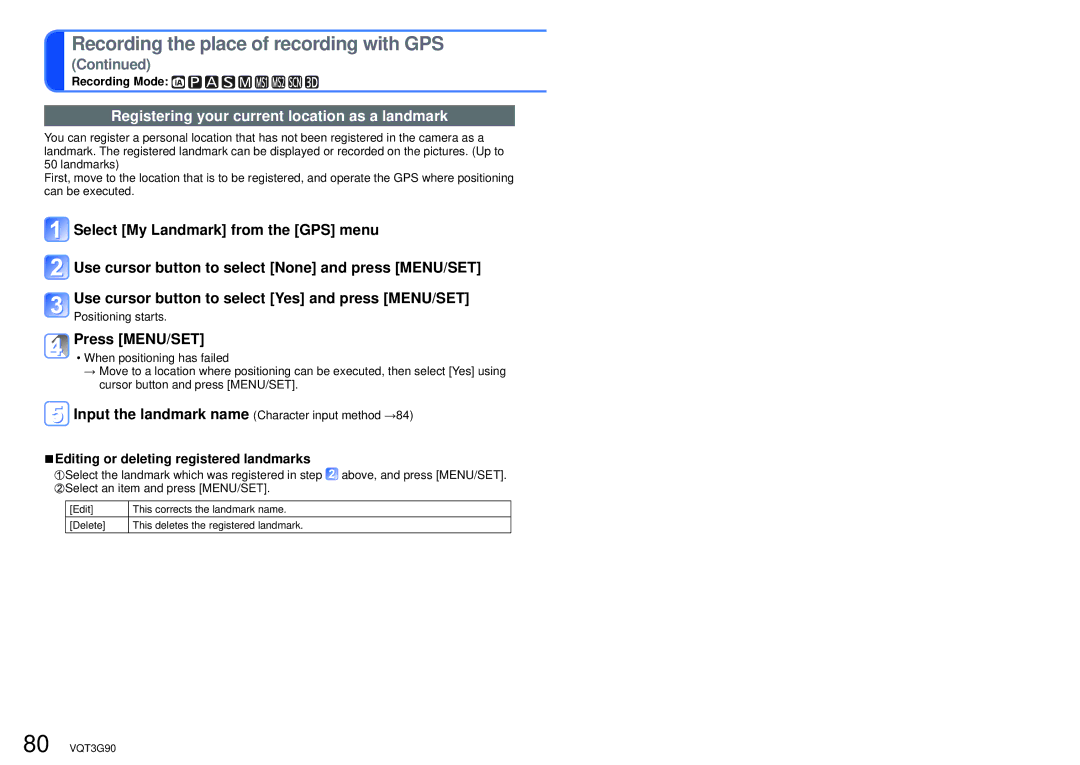 Panasonic DMCZS10S, DMC-ZS10S, DMCZS10A Changing the display of location name information, Using GPS to set the clock 