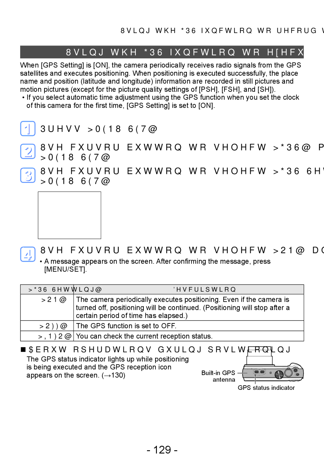 Panasonic DMC-TZ30, DMC-ZS20 manual 129, Using the GPS function to execute positioning, About operations during positioning 