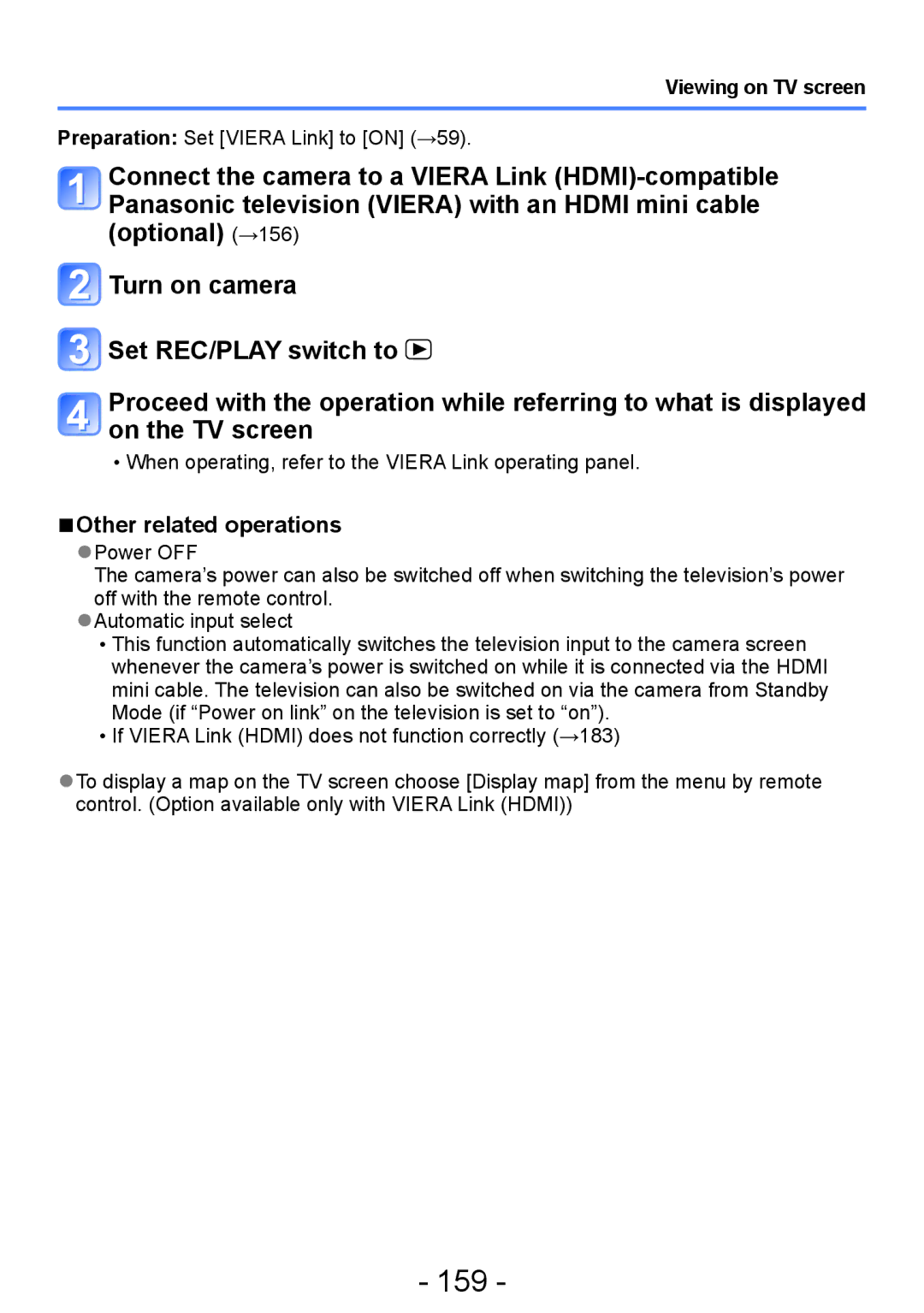 Panasonic DMC-TZ30, DMC-ZS20 manual 159, Other related operations Power OFF 