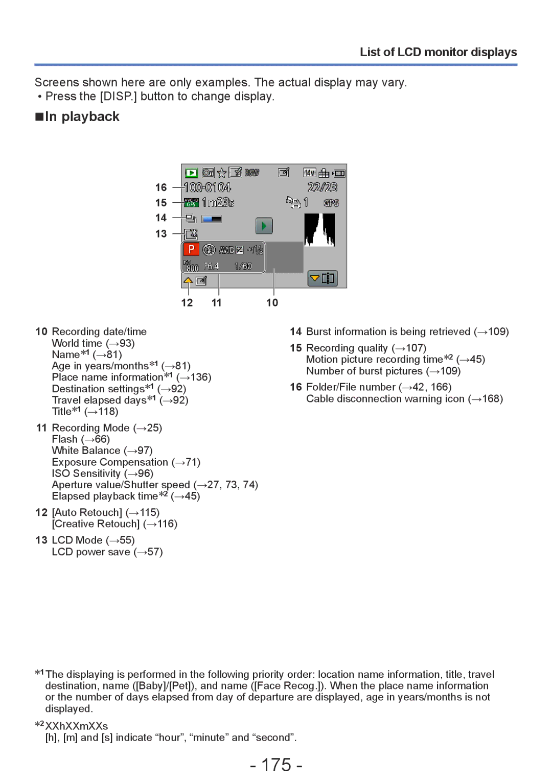 Panasonic DMC-TZ30, DMC-ZS20 manual 175 