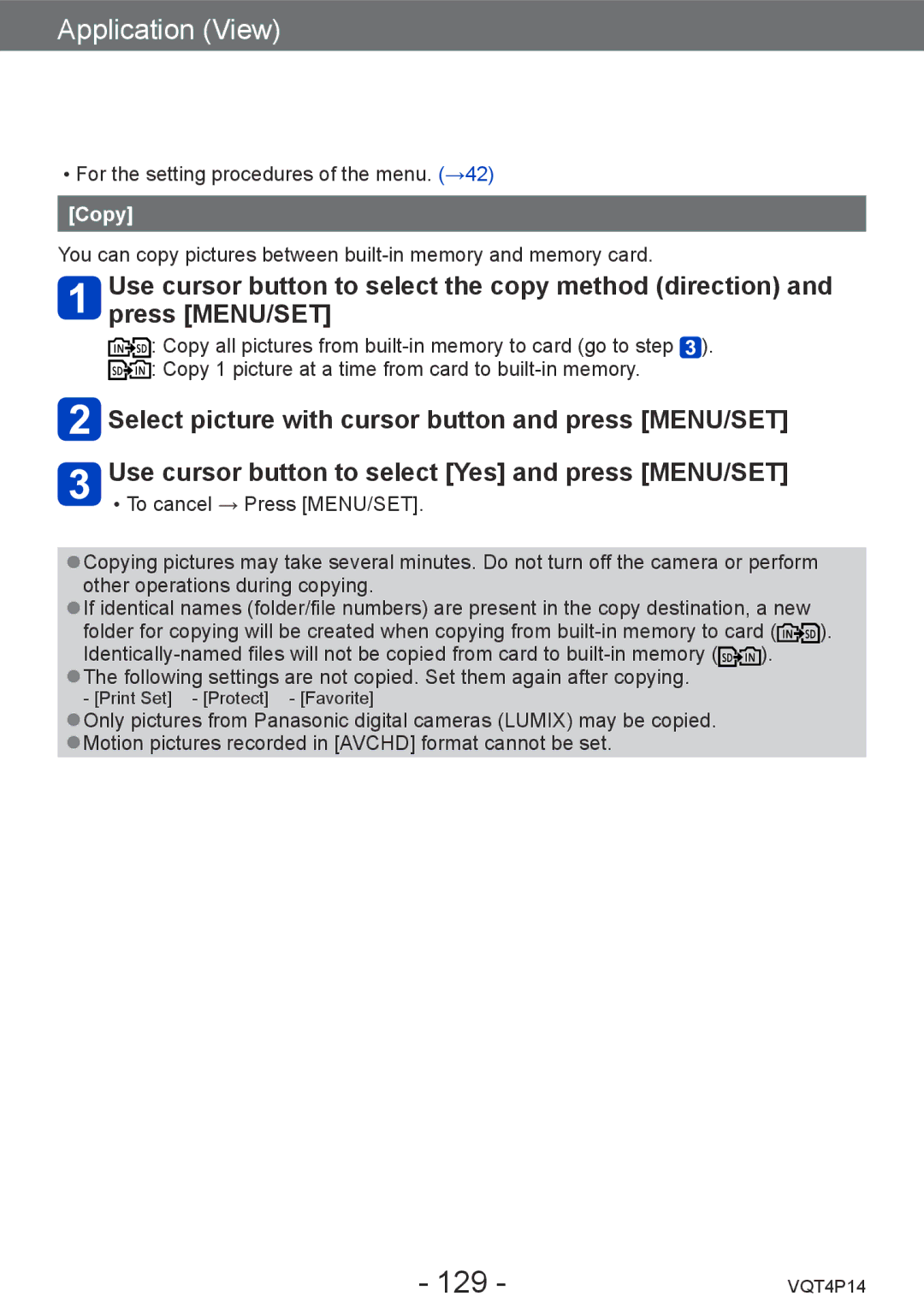 Panasonic DMCZS25K, DMC-ZS25 owner manual 129, Copy 