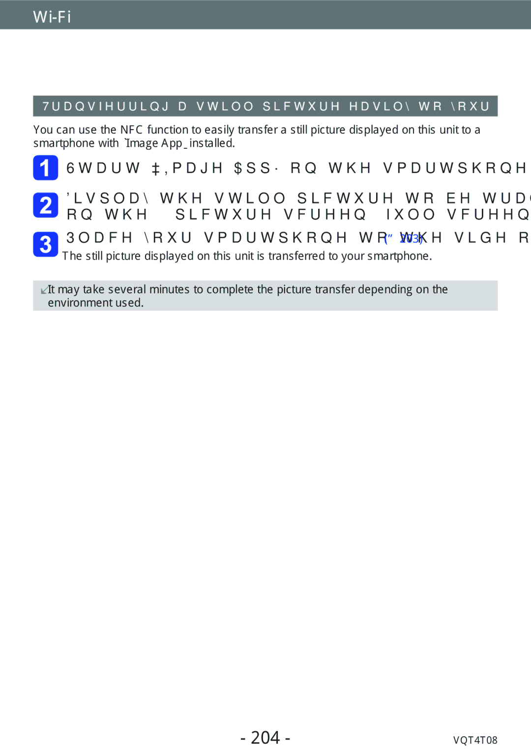 Panasonic DMC-ZS30, DMC-ZS27 owner manual 204, Transferring a still picture easily to your smartphone 