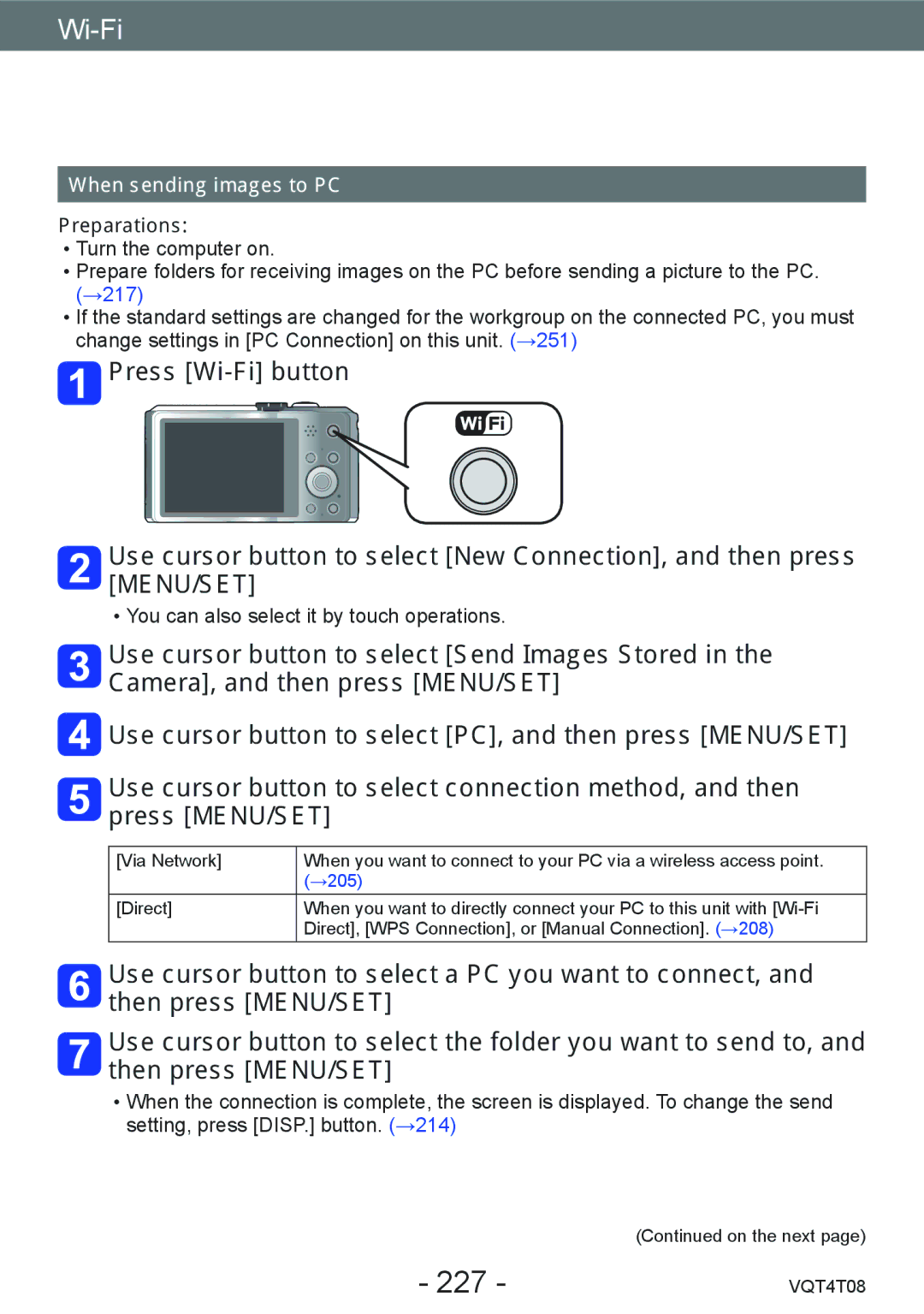 Panasonic DMC-ZS27, DMC-ZS30 owner manual 227, When sending images to PC 