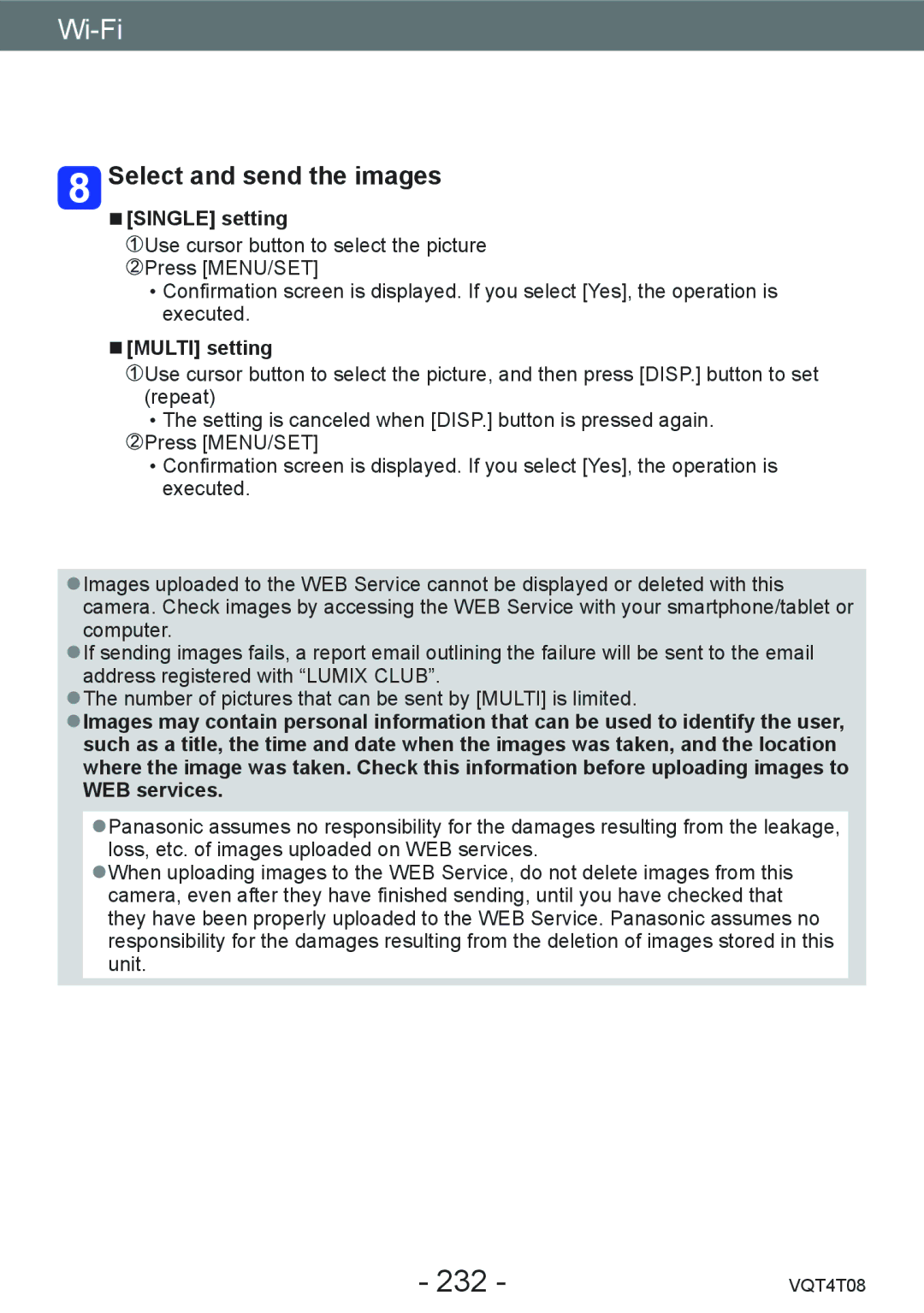 Panasonic DMC-ZS30, DMC-ZS27 owner manual 232 