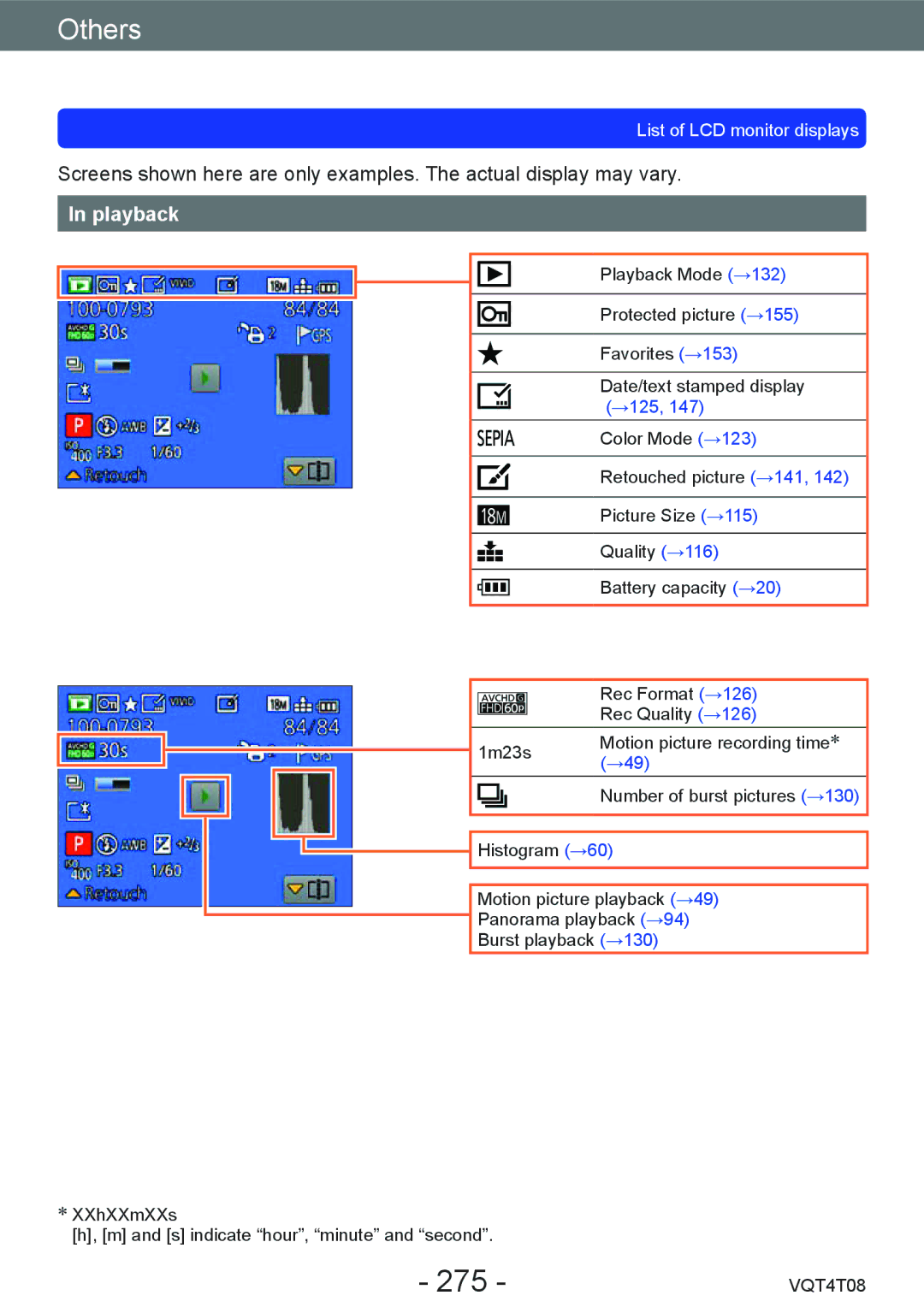 Panasonic DMC-ZS27, DMC-ZS30 owner manual 275, Playback 