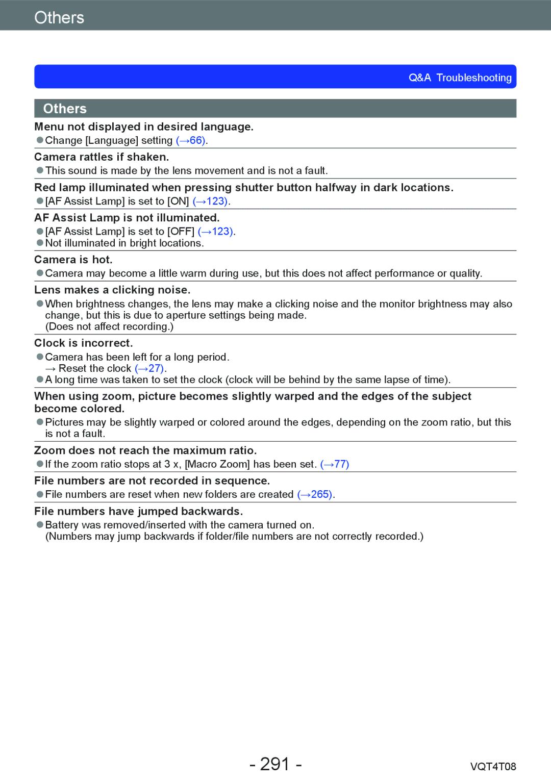 Panasonic DMC-ZS27, DMC-ZS30 owner manual 291 