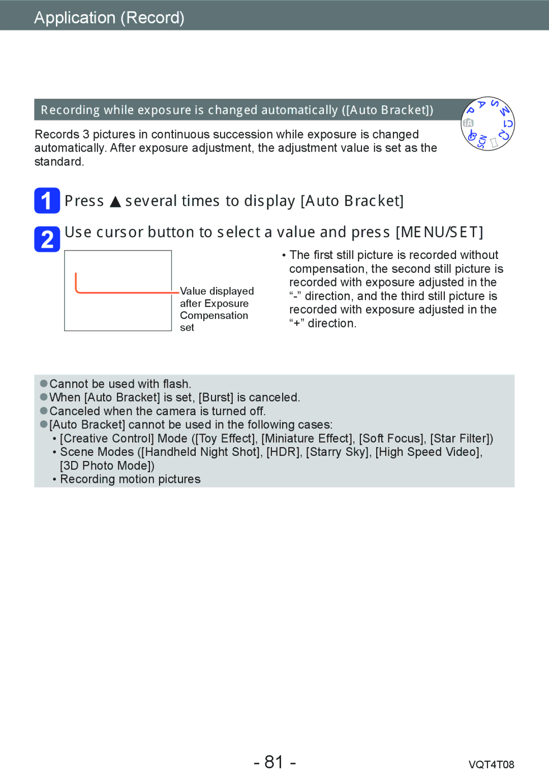 Panasonic DMC-ZS27, DMC-ZS30 owner manual 3D Photo Mode Recording motion pictures 