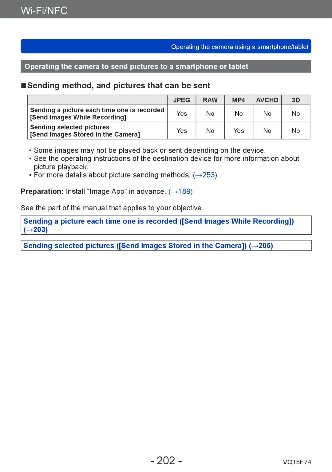 Panasonic DMCZS40K, DMC-ZS40, DMCZS40S 202, Sending method, and pictures that can be sent, Send Images While Recording 