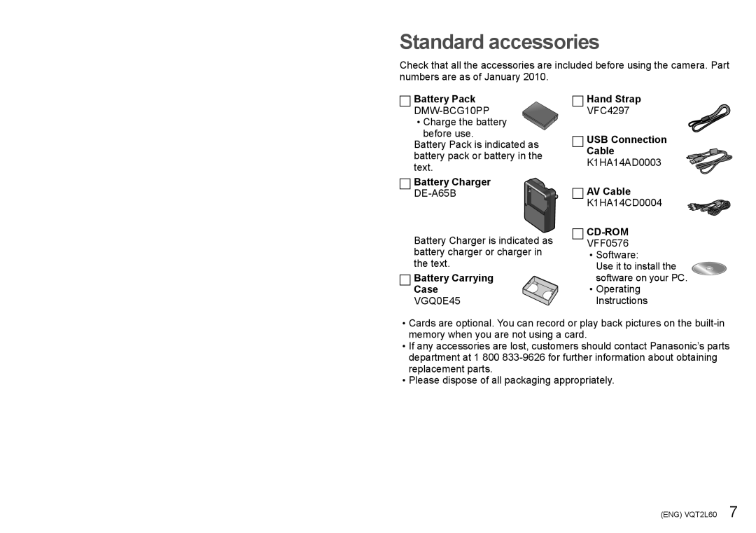 Panasonic DMCZS7S, DMC-ZS7, DMCZS7K, DMCZS7A operating instructions Cd-Rom 