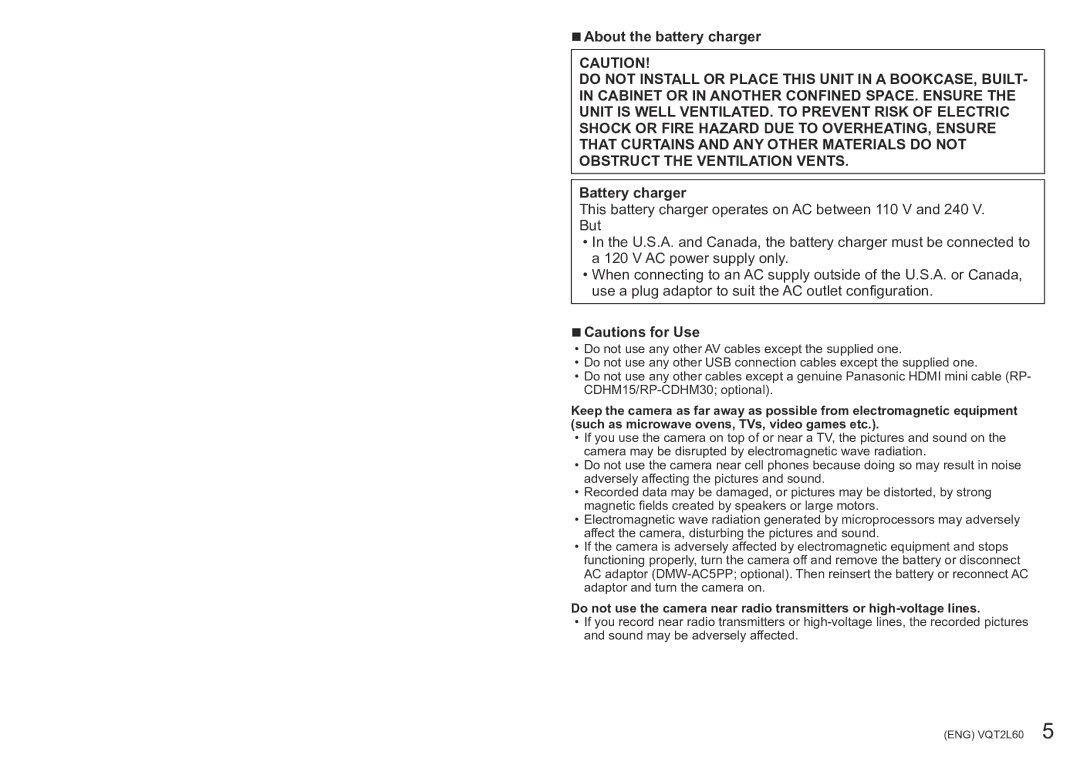 Panasonic DMC-ZS7 operating instructions About the battery charger, Battery charger 