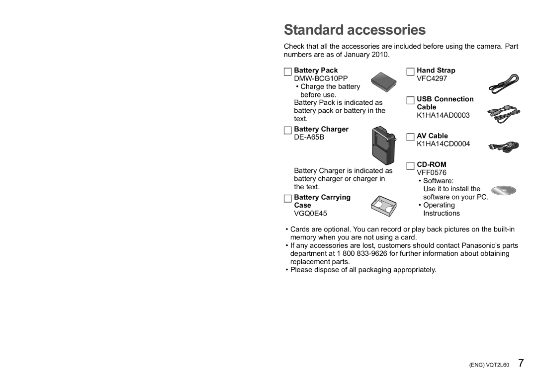 Panasonic DMC-ZS7 operating instructions Cd-Rom 