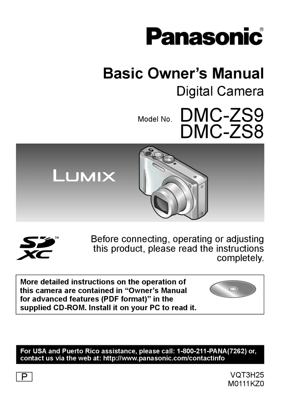 Panasonic DMC-ZS8, DMC-ZS9, DMCSZ8K owner manual 