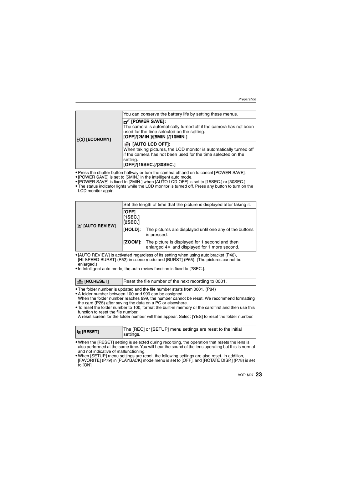 Panasonic DMC-FS3, DMCFS3S, DMCFS3K, DMCFS3A, DMC-FS5 operating instructions Auto LCD OFF, Off 