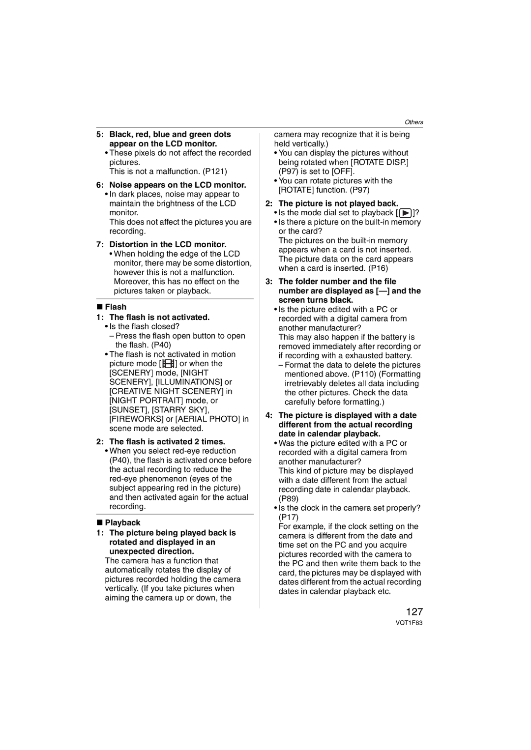 Panasonic DMCFZ18K operating instructions 127 