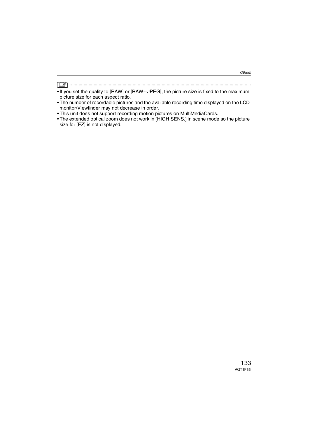 Panasonic DMCFZ18K operating instructions 133 