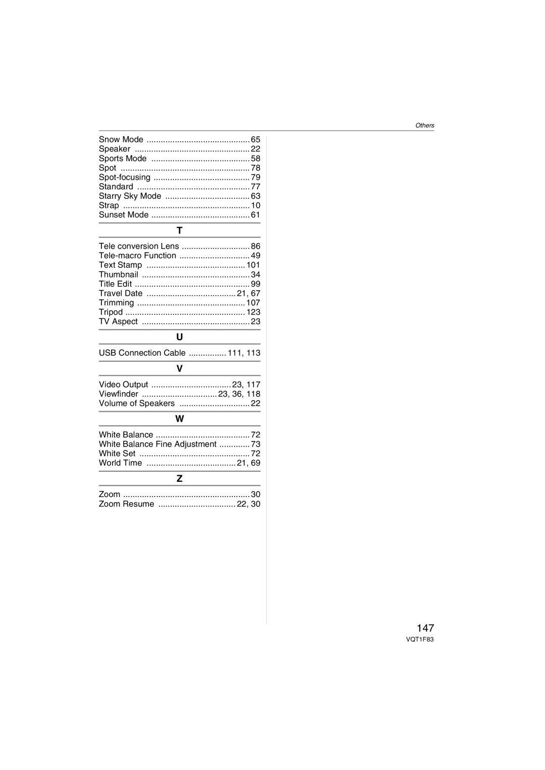 Panasonic DMCFZ18K operating instructions 147, White Balance Fine Adjustment 