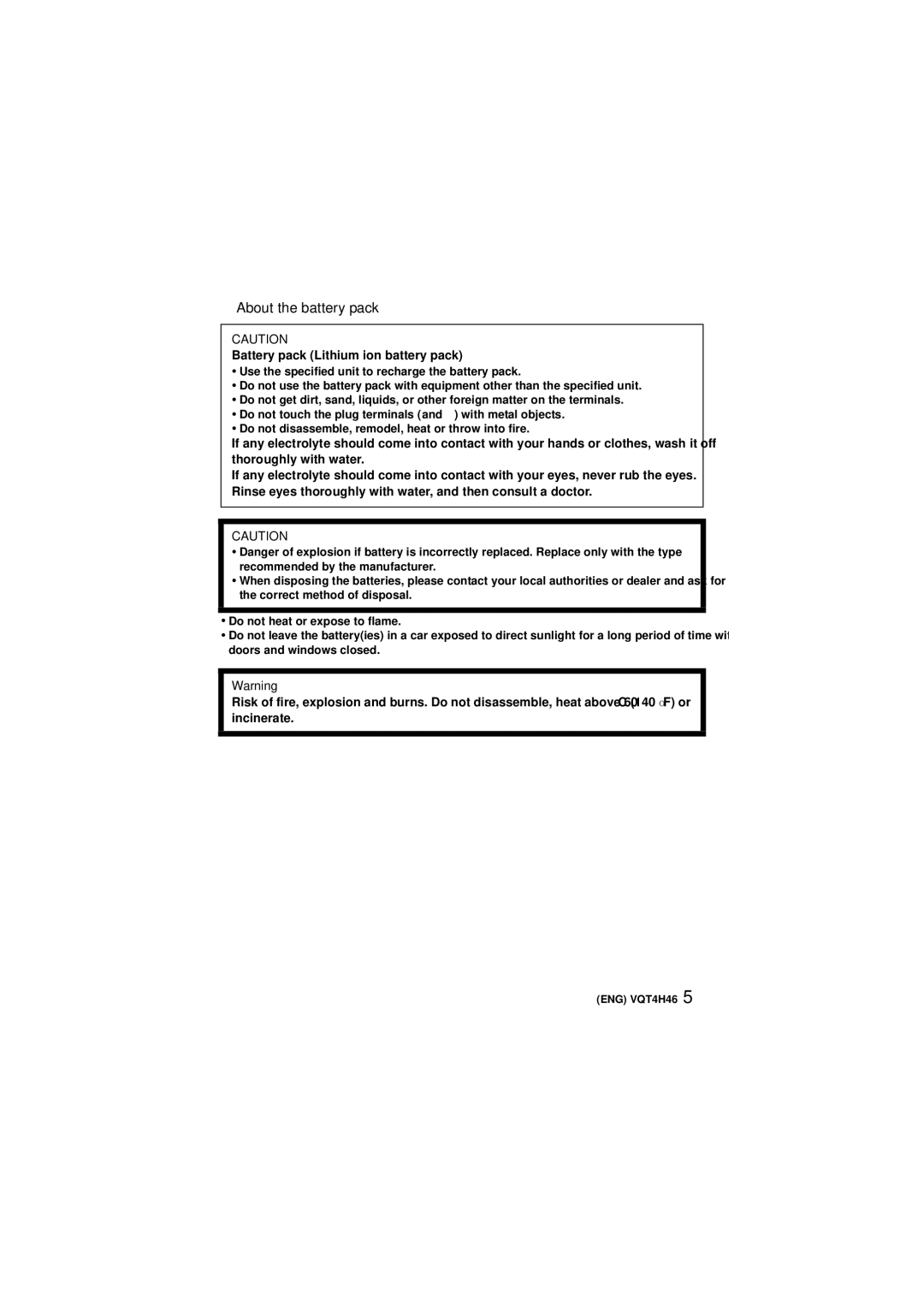 Panasonic DMCFZ200K owner manual About the battery pack 