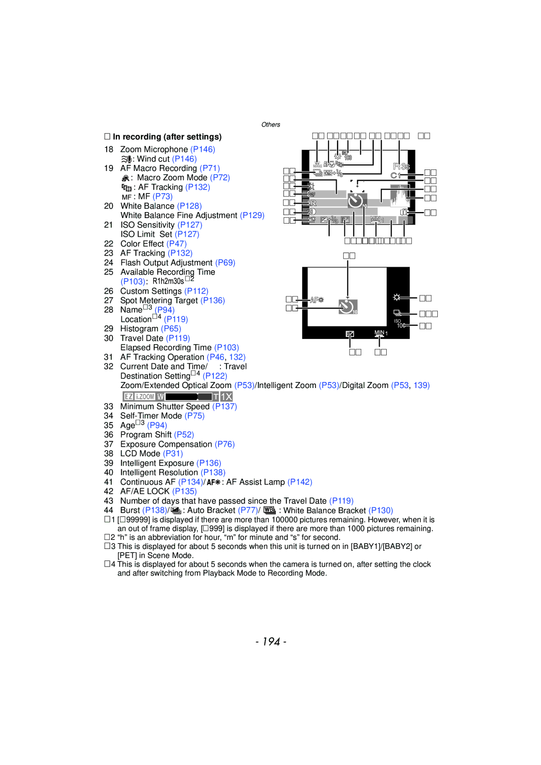 Panasonic DMCFZ40K, VQT2Y96 operating instructions 194, Recording after settings 