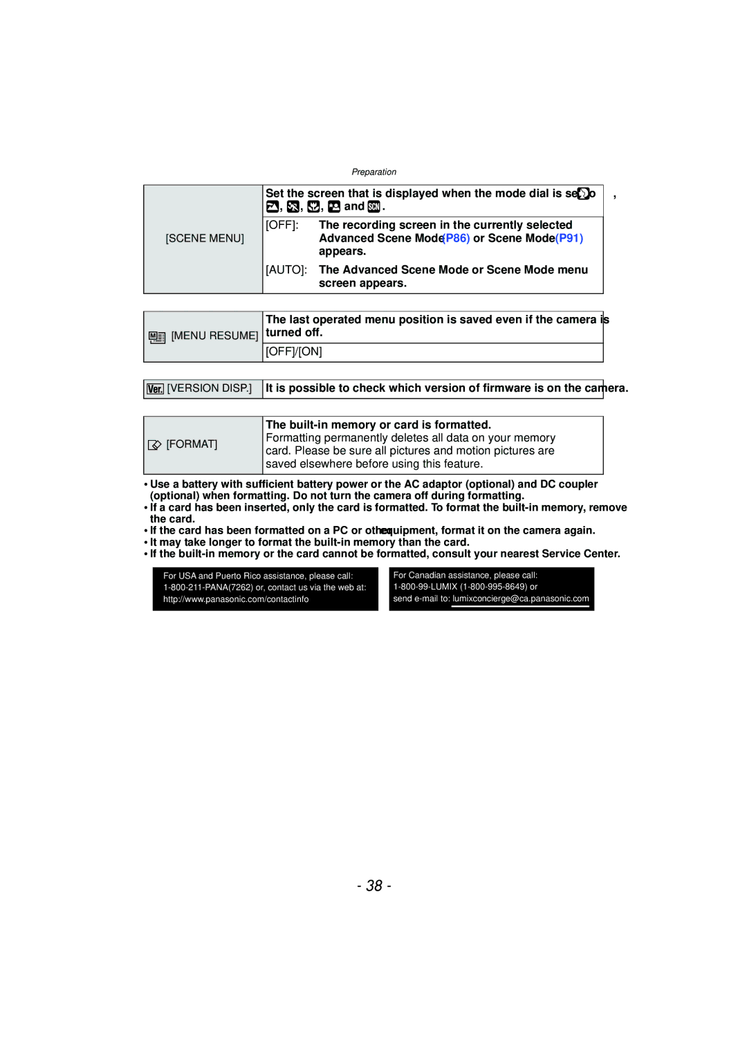 Panasonic DMCFZ40K, VQT2Y96 operating instructions Off/On, Built-in memory or card is formatted 