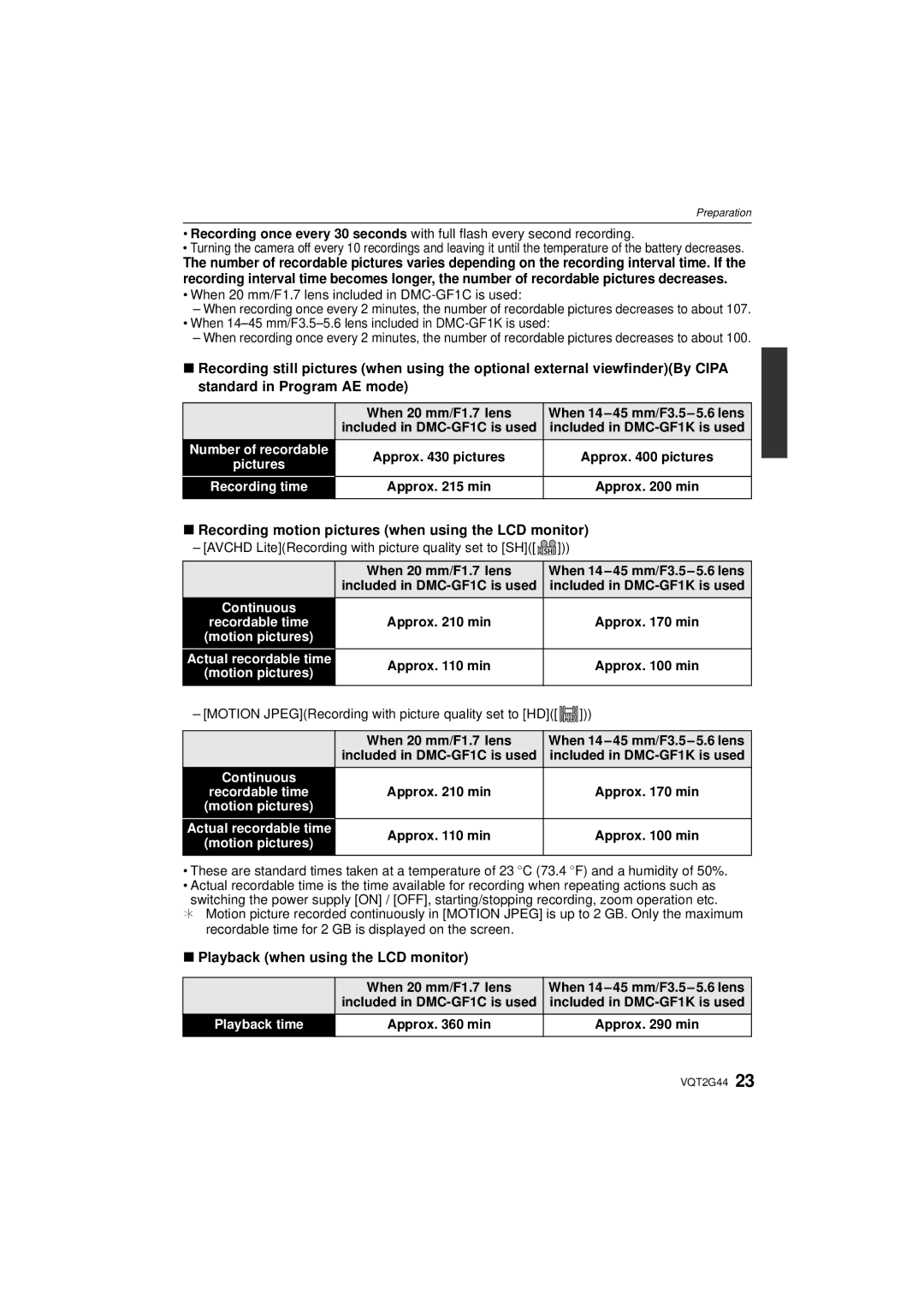 Panasonic DMC-GF1C, DMCGF1CK Recording motion pictures when using the LCD monitor, Playback when using the LCD monitor 