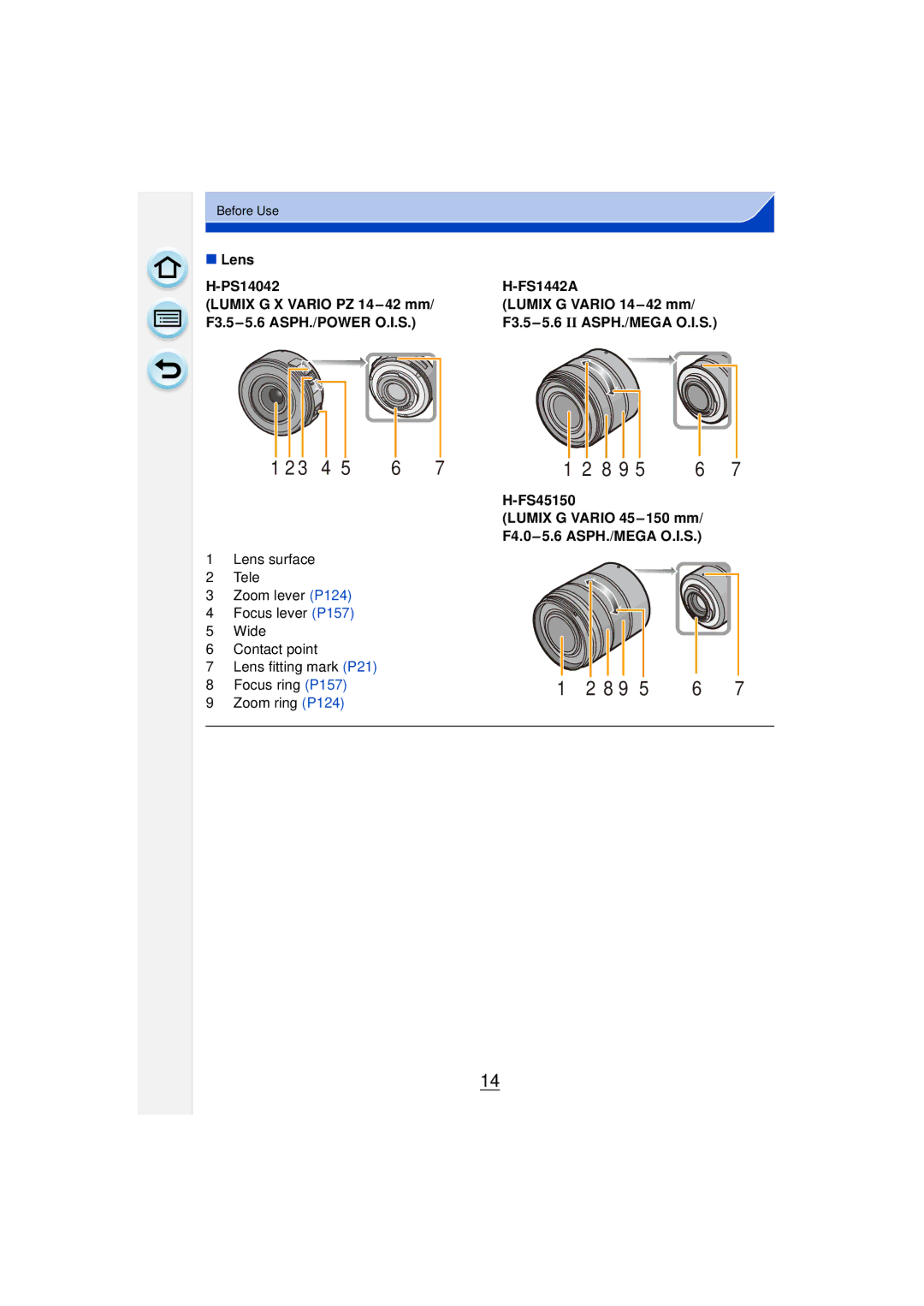 Panasonic DMCGF6KK owner manual Before Use 