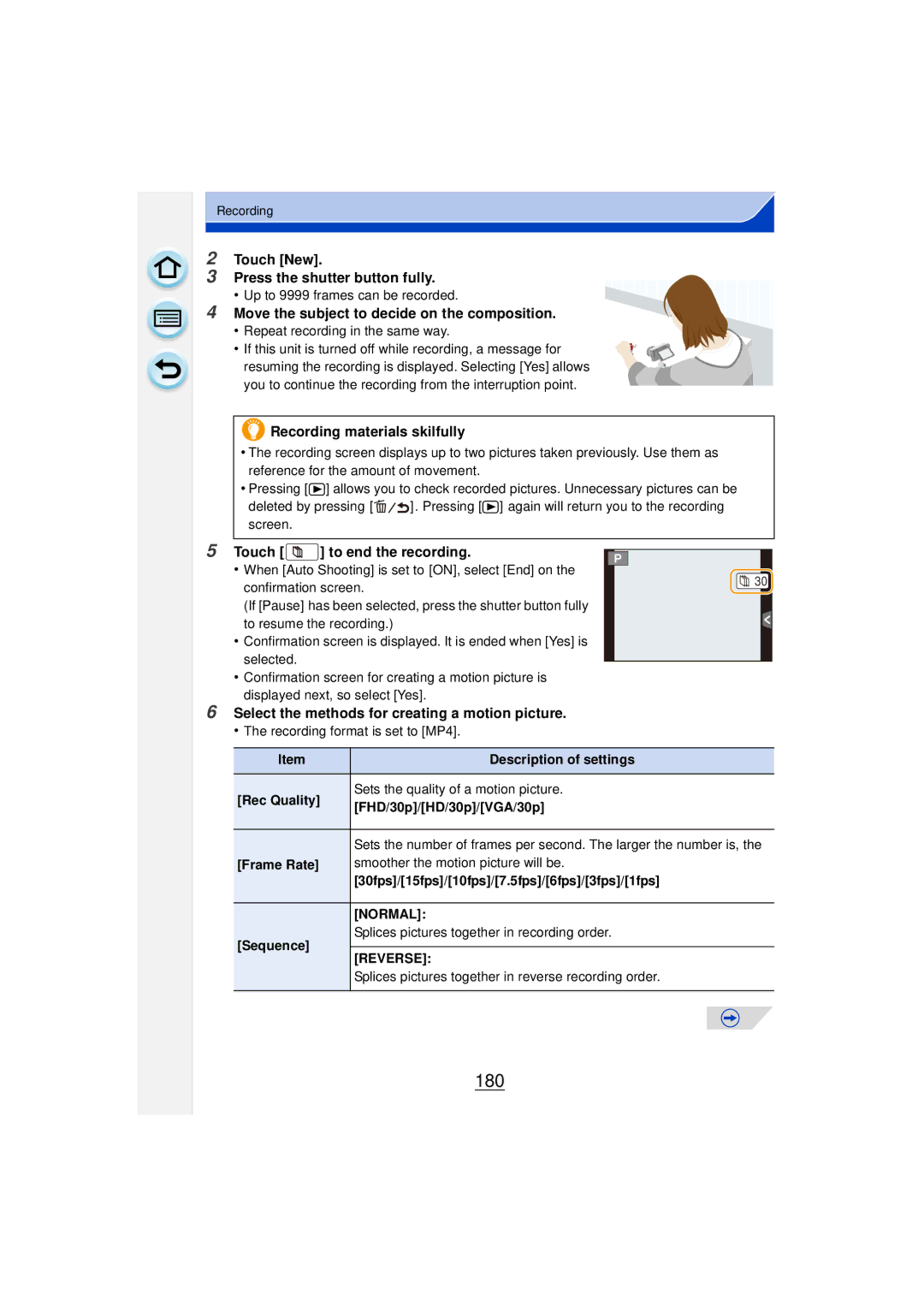 Panasonic DMCGF6KK owner manual 180 