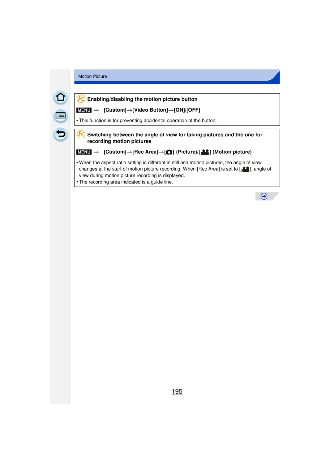 Panasonic DMCGF6KK owner manual 195 