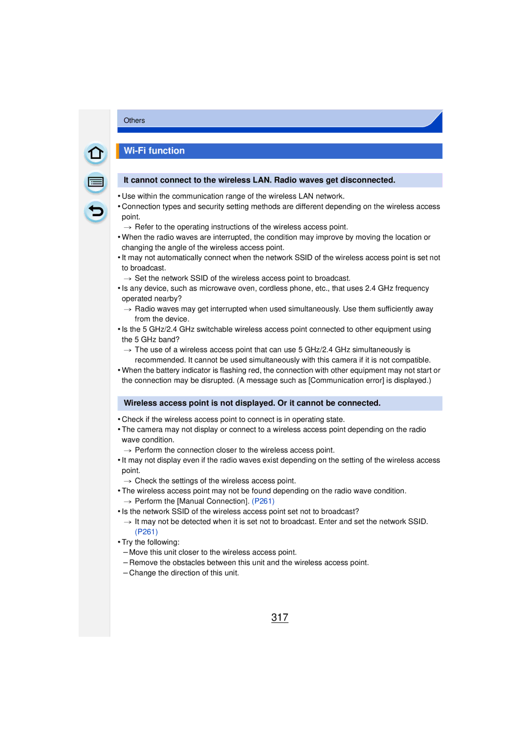 Panasonic DMCGF6KK owner manual 317, Wi-Fi function 