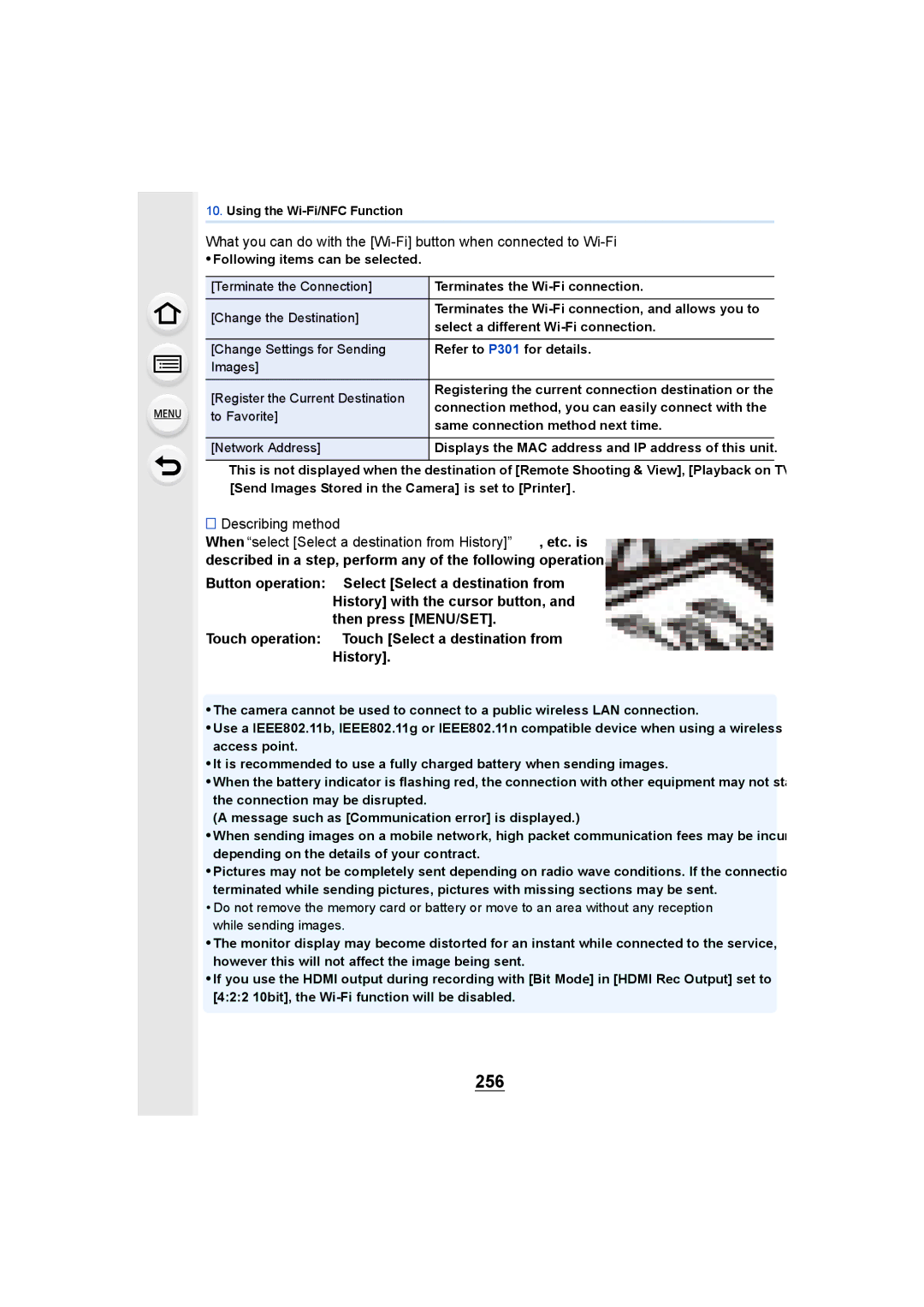 Panasonic DMCGH4KBODY, DMCGH4YAGH owner manual 256, Describing method 