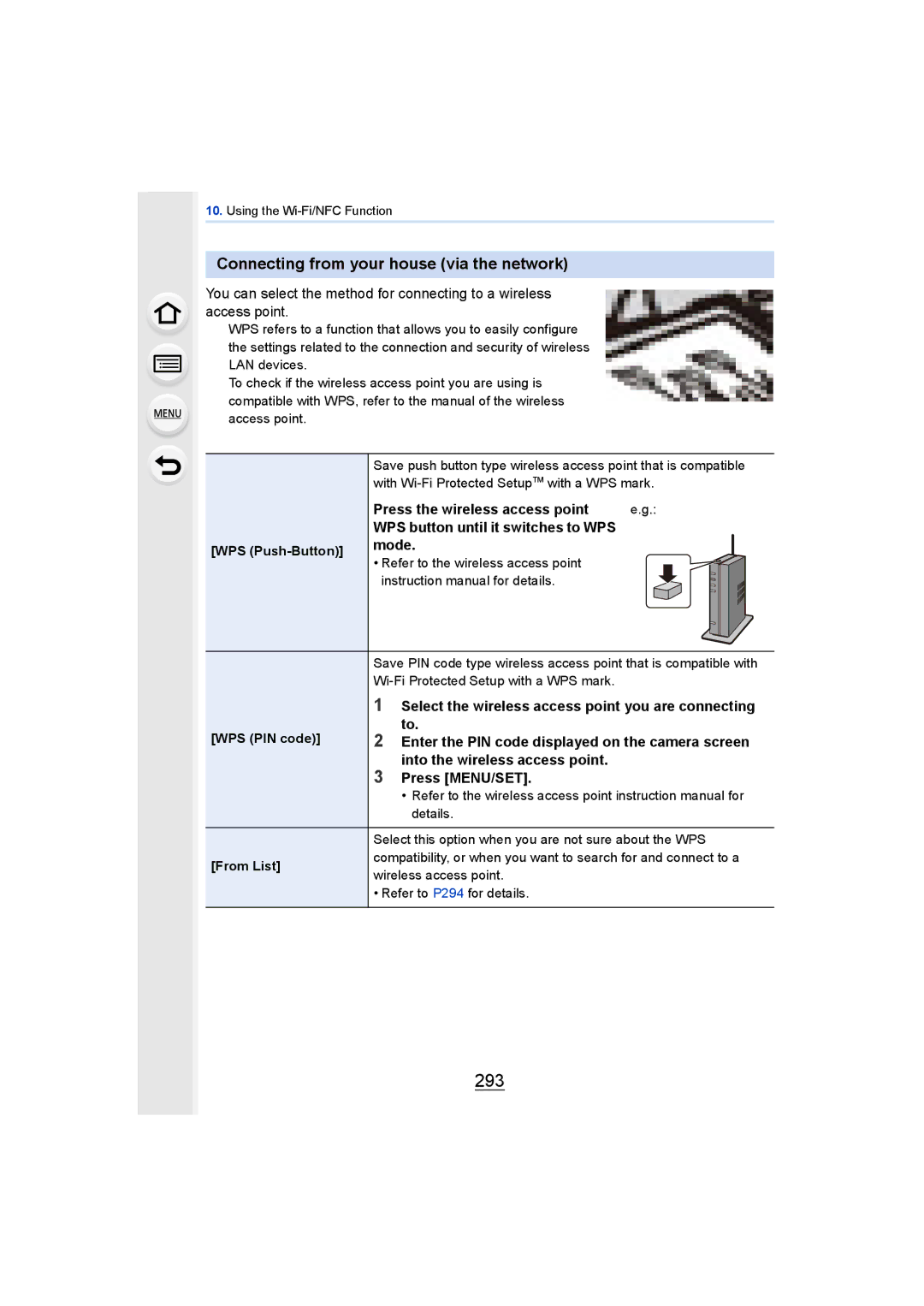 Panasonic DMCGH4YAGH, DMCGH4KBODY owner manual 293, Connecting from your house via the network 