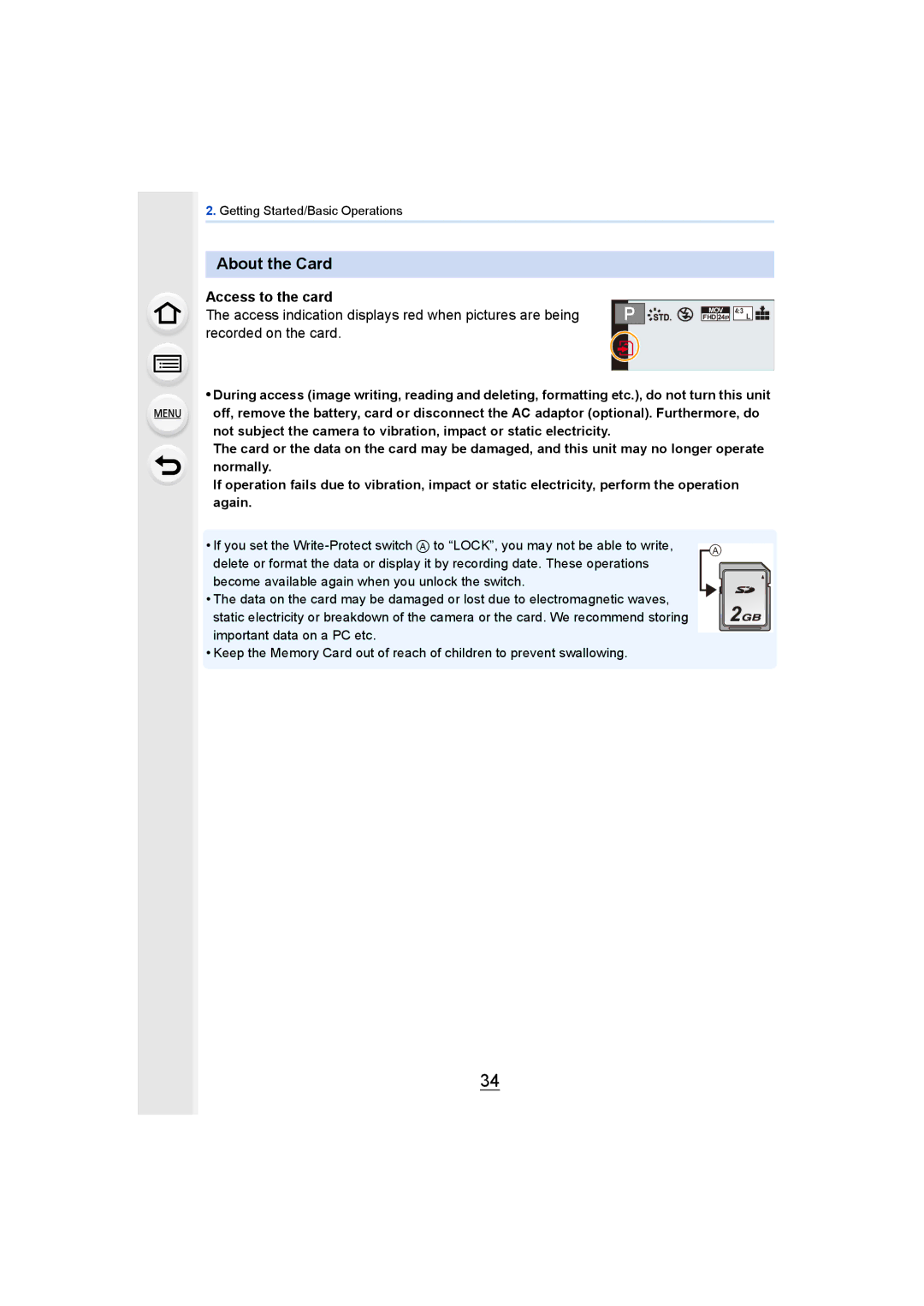 Panasonic DMCGH4KBODY, DMCGH4YAGH owner manual About the Card, Recorded on the card 