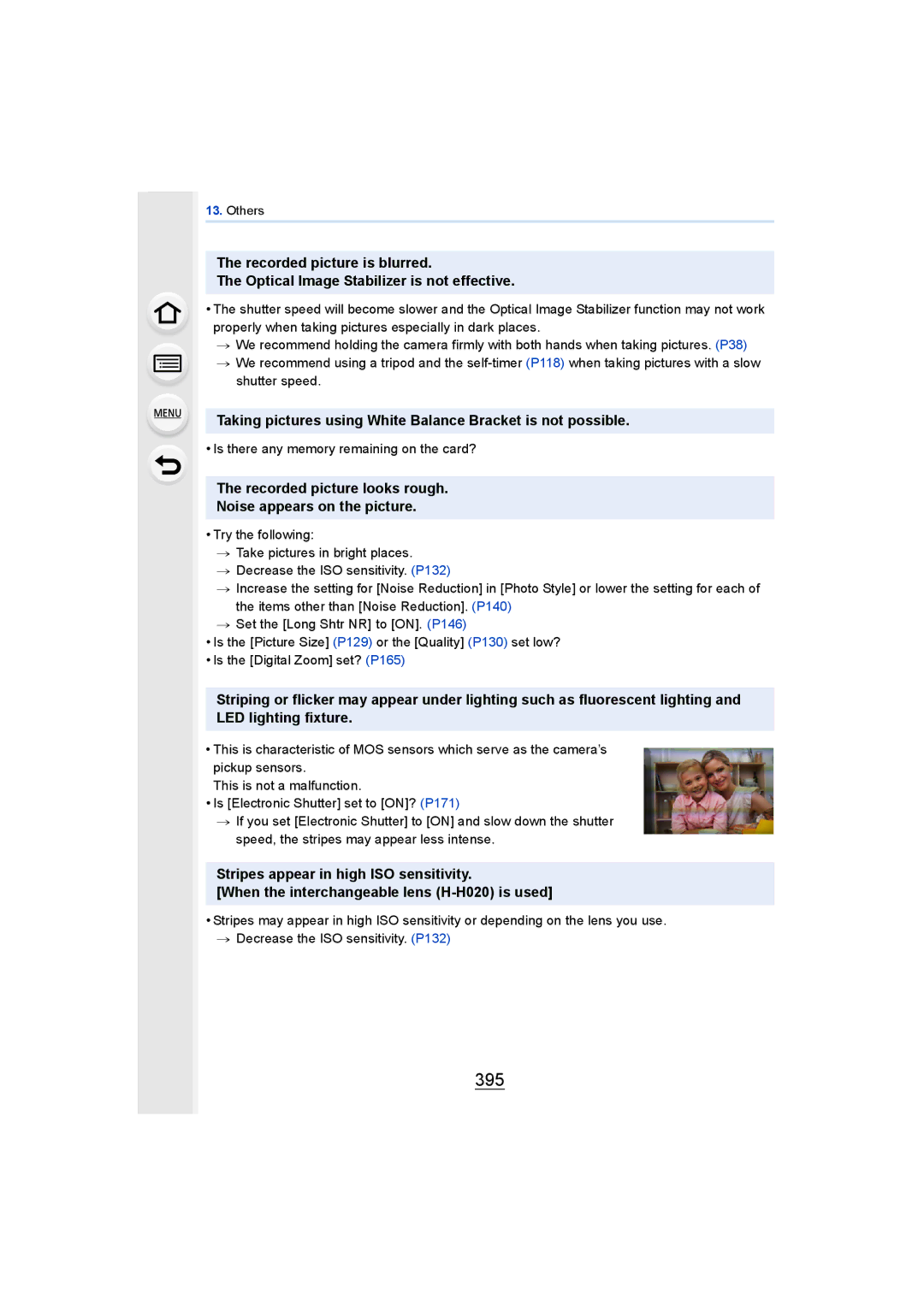 Panasonic DMCGH4YAGH, DMCGH4KBODY owner manual 395, Taking pictures using White Balance Bracket is not possible 