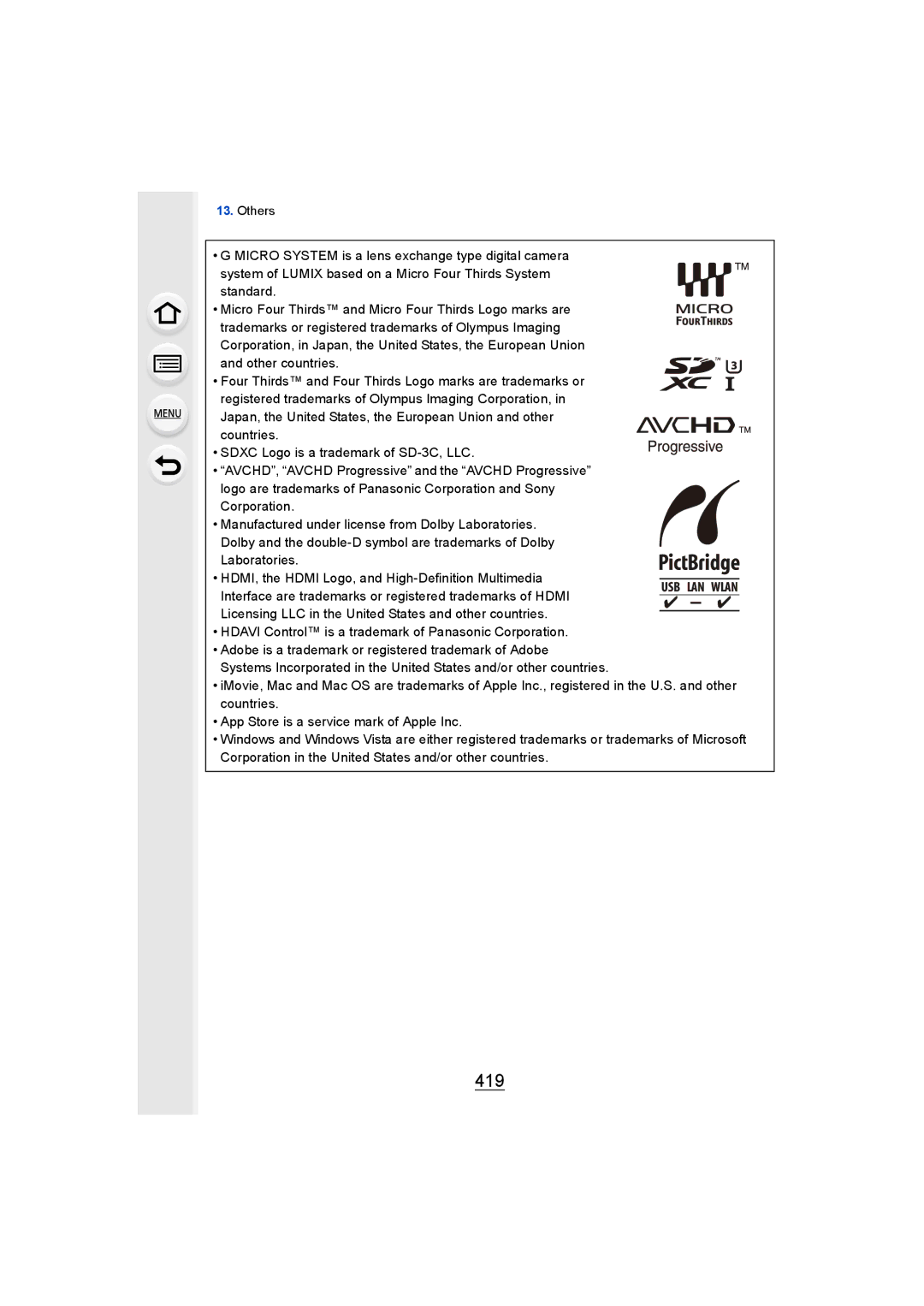 Panasonic DMCGH4YAGH, DMCGH4KBODY owner manual 419, Laboratories 