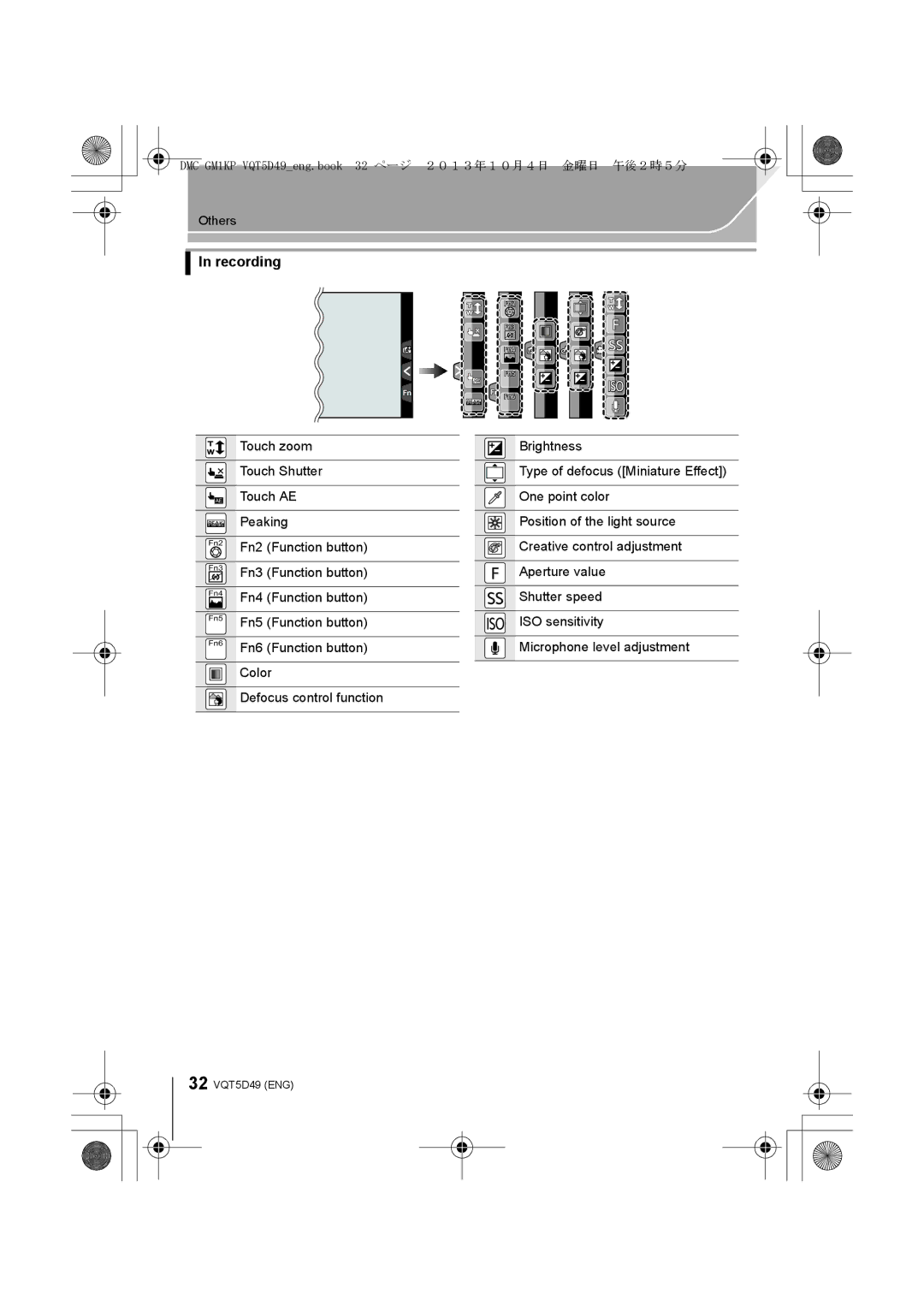 Panasonic DMCGM1KS, DMCGM1KD owner manual Touch zoom 