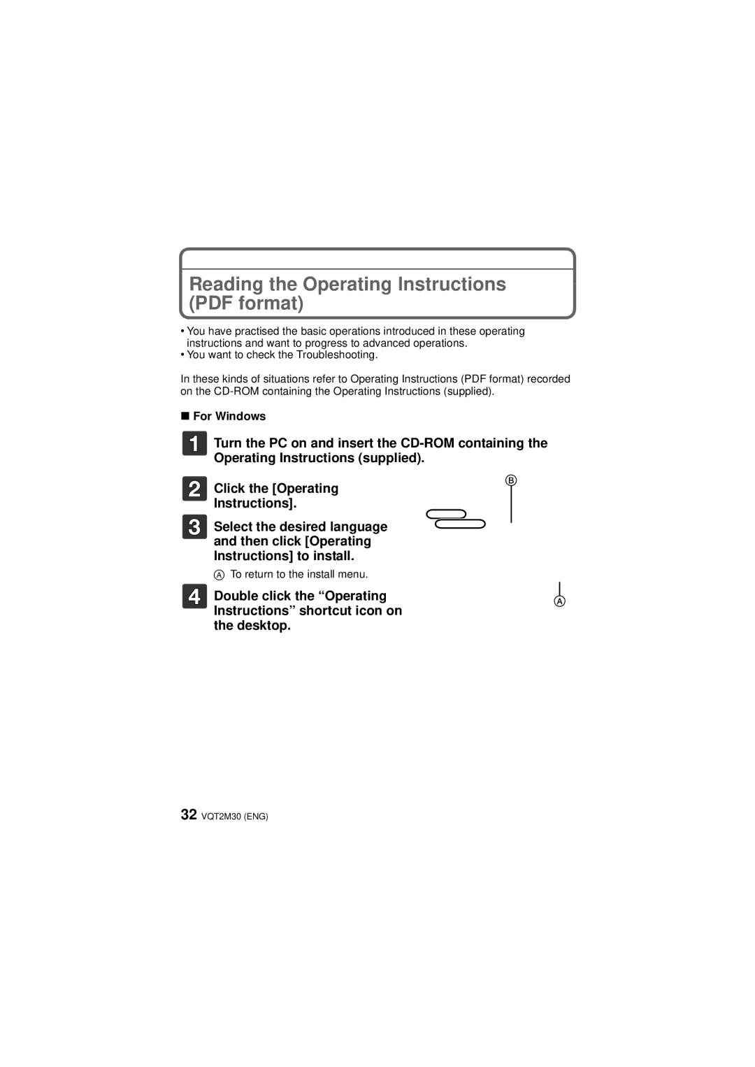 Panasonic DMCTS2S, DMCTS2D, DMCTS2A, DMC-TS2 operating instructions For Windows 