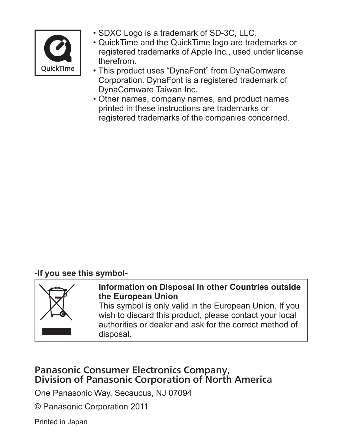 Panasonic DMCZS8K manual ,I\RxVhhWklvV\Pero, WKHXURSHDQ8QLRQ 