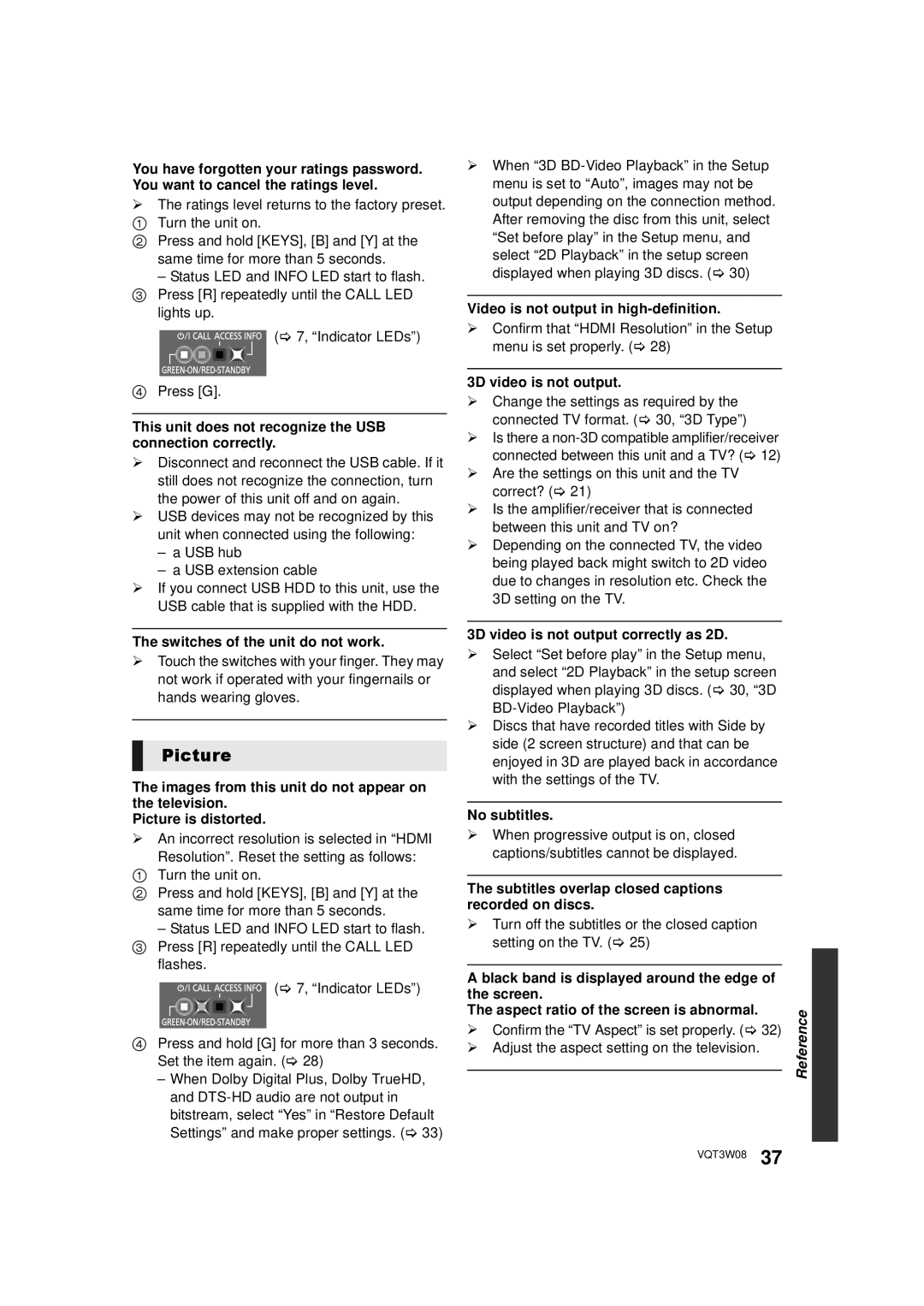 Panasonic DMP-BBT01 owner manual Picture 